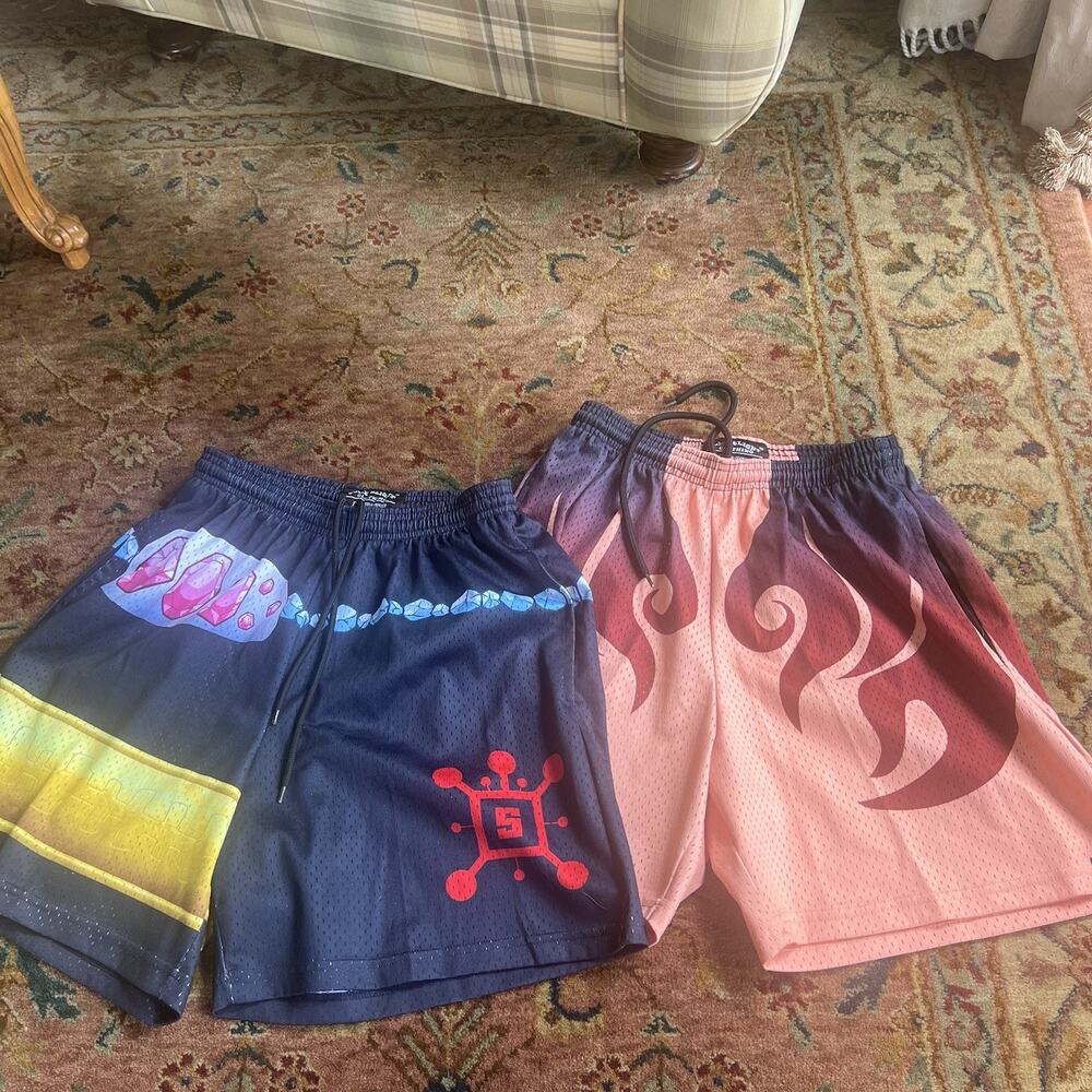 Some Slight Clothing 2 Pc Bundle Anime Mesh Shorts Gear fourth & Sound Pillar M